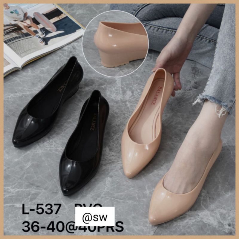 Sepatu Wanita Kantor Wedges Hak Tinggi 537 Balance