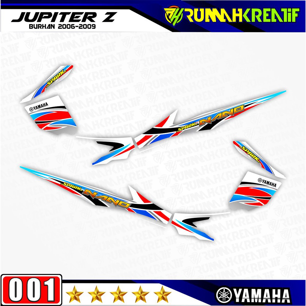 Jupiter Z Burhan 2006-2009 STRIPING VARIASI STIKER