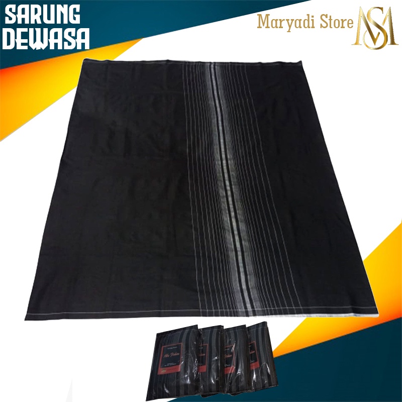SARUNG HITAM POLOS PRIA DEWASA