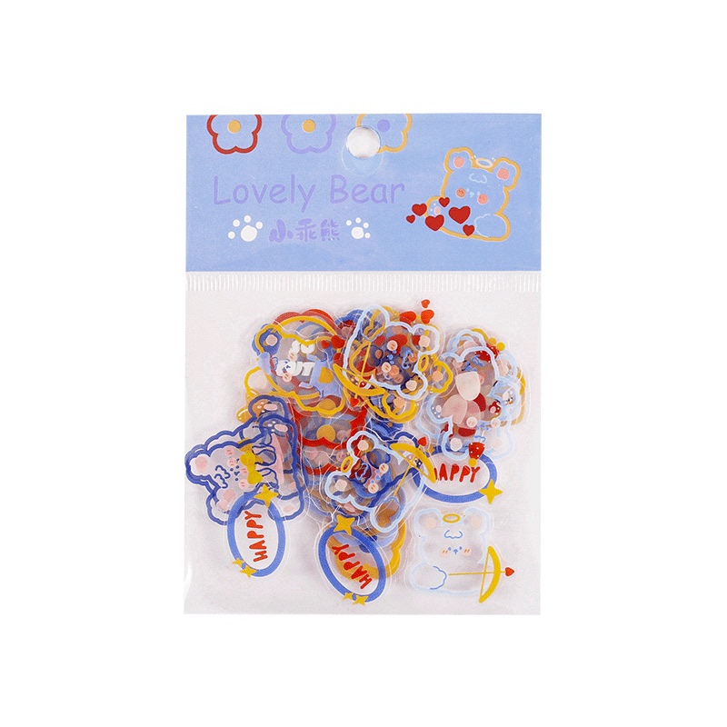 45pcs Stiker Motif Kartun Lucu Untuk Dekorasi Handbook / Handphone