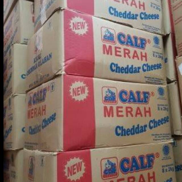 

Keju calf merah 2 kg x 8
