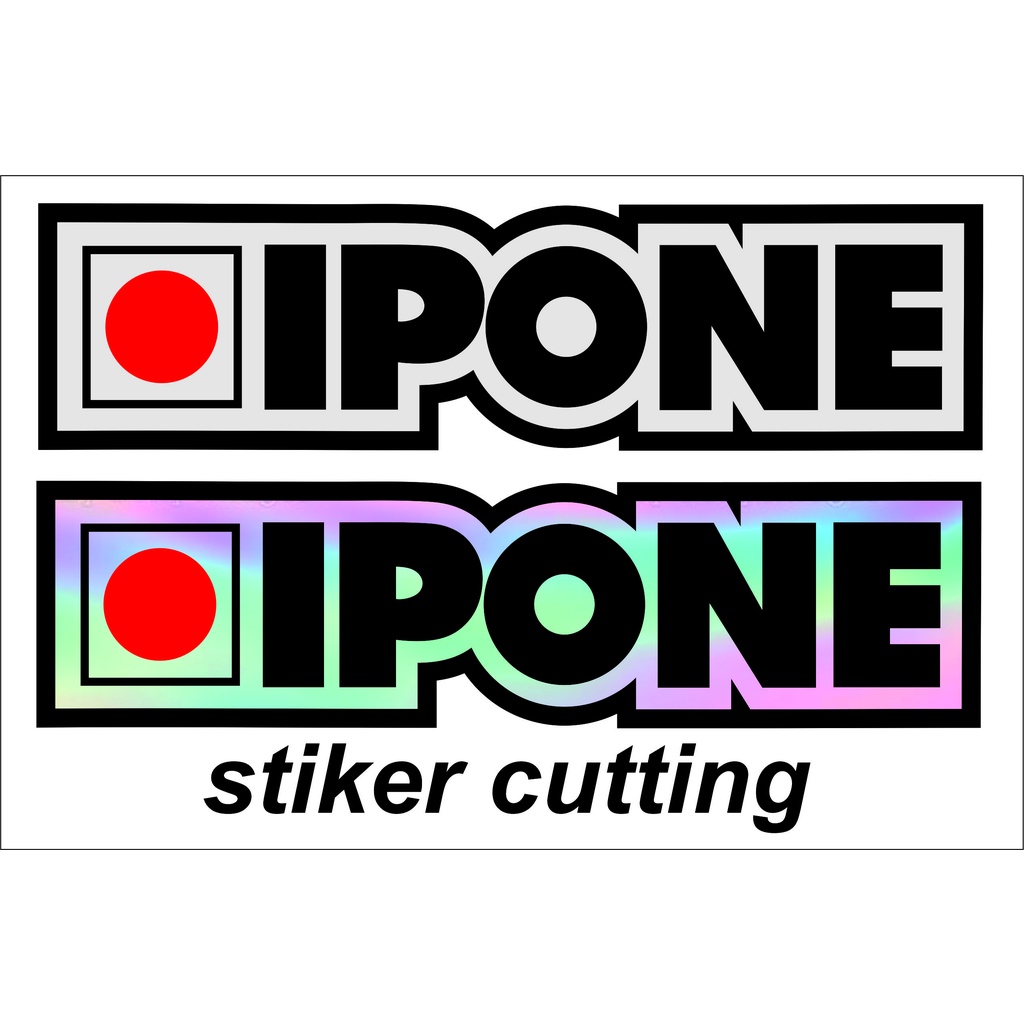 stiker IPONE cutting stiker logo oli motor