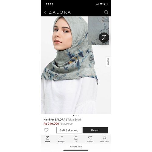 kami x zalora taiga scarf in navajo