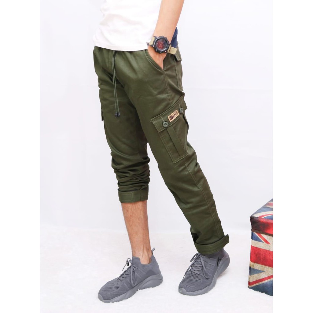 PROMO Celana Jogger Cargo Premium Pria