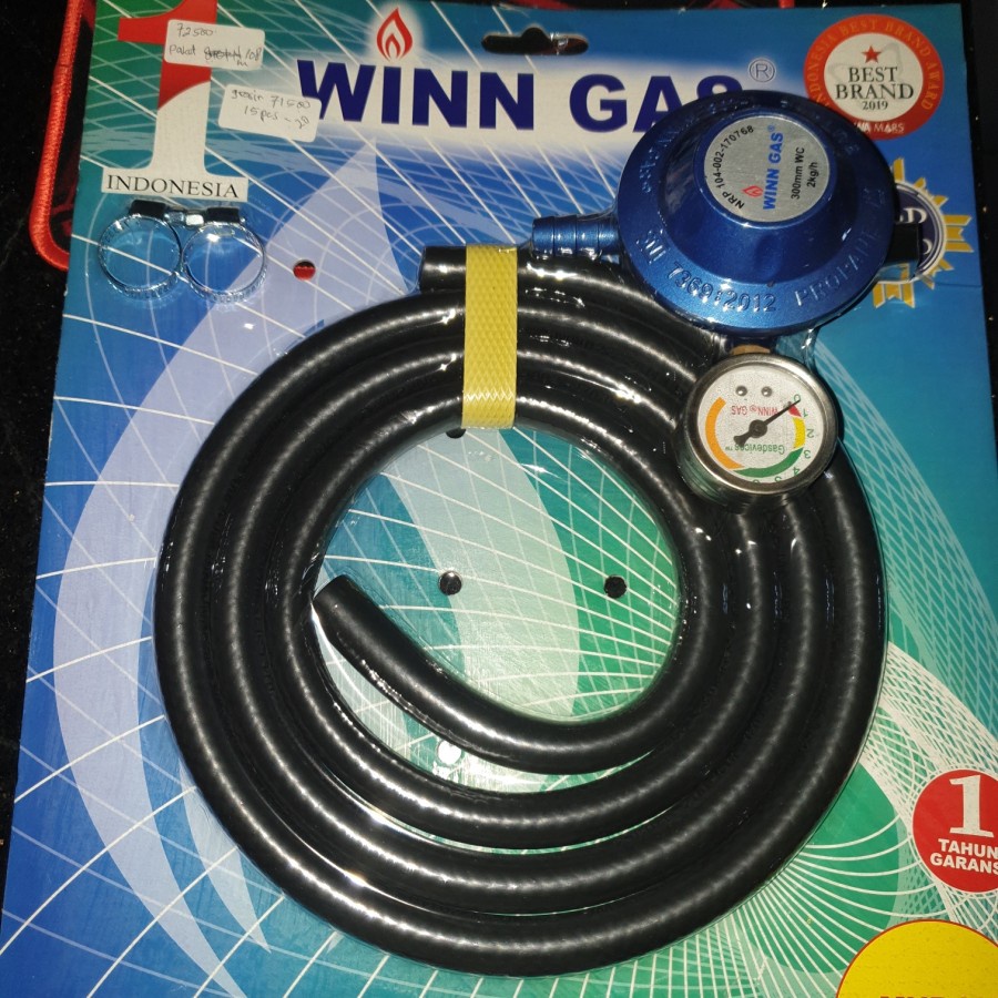 winn Gas Selang Paket regulator 108Meter