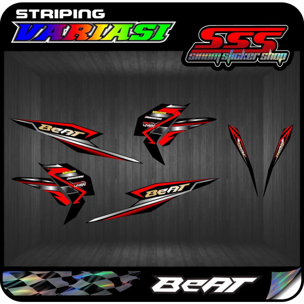 Decal Stiker Striping Beat FI New 2020 Motif Road Race 01
