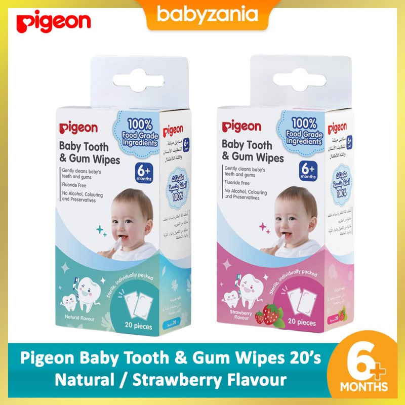 Pigeon Baby Tooth &amp; Gum Wipes Tissue Pembersih Gigi Gusi Bayi - 20 s