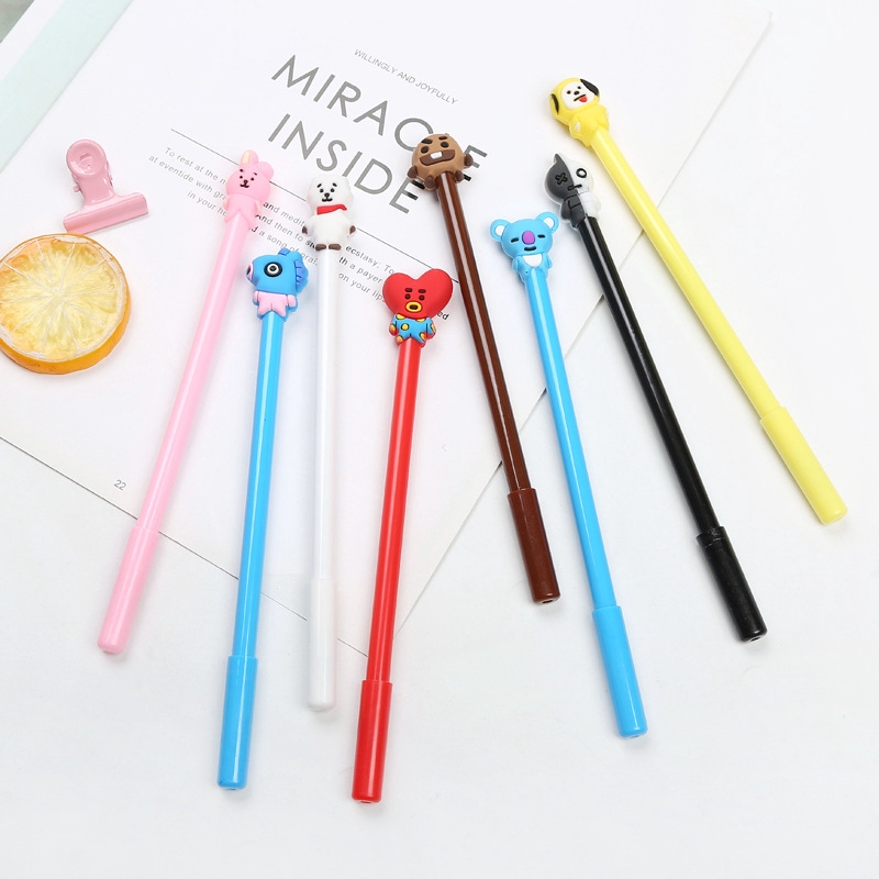 

Pen Gel Karakter Pulpen BTS BT21 Perlengkapan Alat Tulis Sekolah