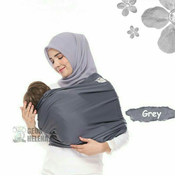 geos Helena grey / gendongan kaos polos best seller