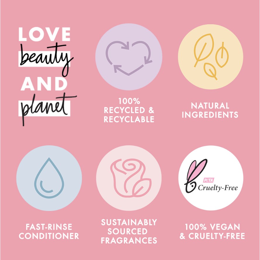 Love Beauty and Planet Pink Body Lotion Body Wash 400 ml 400ml Murumuru &amp; Butter Rose Sabun Mandi Cair Majestic Delicious Glow COD