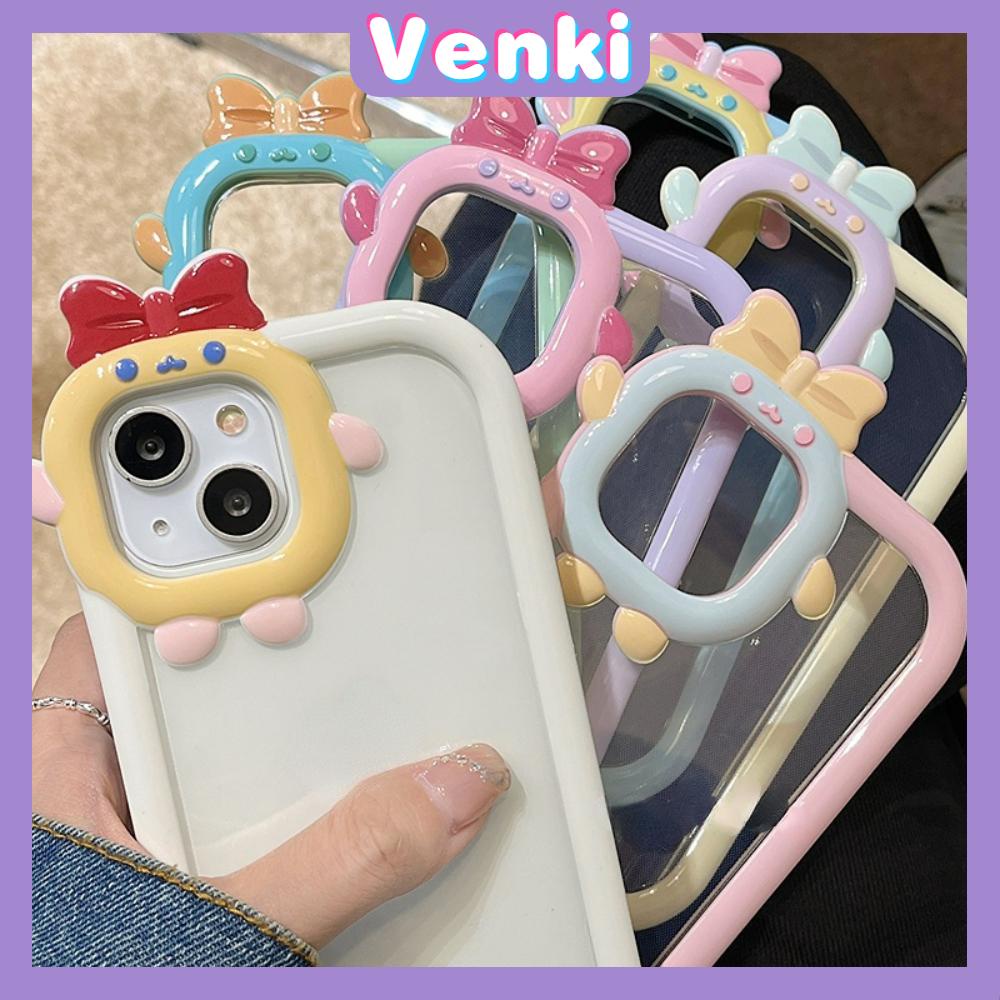 iPhone Case Silicone Soft Case Clear Case Airbag Shockproof Protection Camera Varnish Feel Bow Cute Cartoon Compatible For iPhone 11 Pro Max 13 Pro Max 12 Pro Max 7Plus xr XS Max