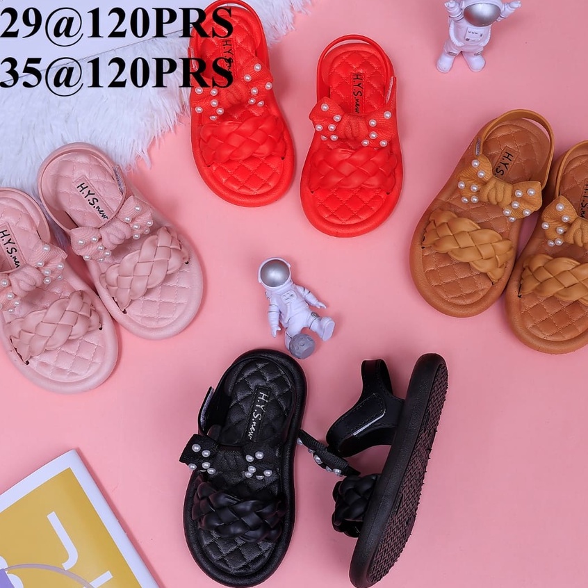 Elora PITA - Sandal Anak Perempuan Import 1538 - Sendal Anak Perempuan Tali Belakang Perekat