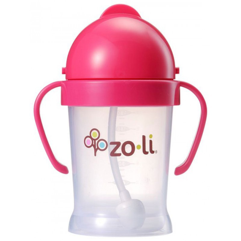 Zoli Straw Sippy Cup Bot XL 9 oz/270ml - Pink