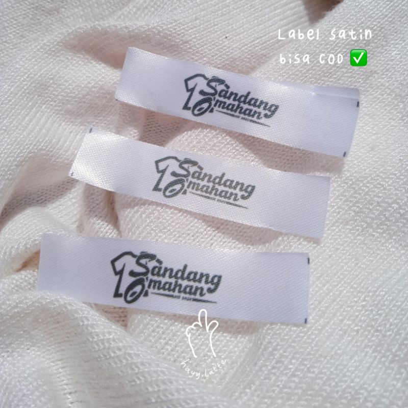 

[FREE GIFT] Label Baju/ Label Custom Design/ Label Pita Satin