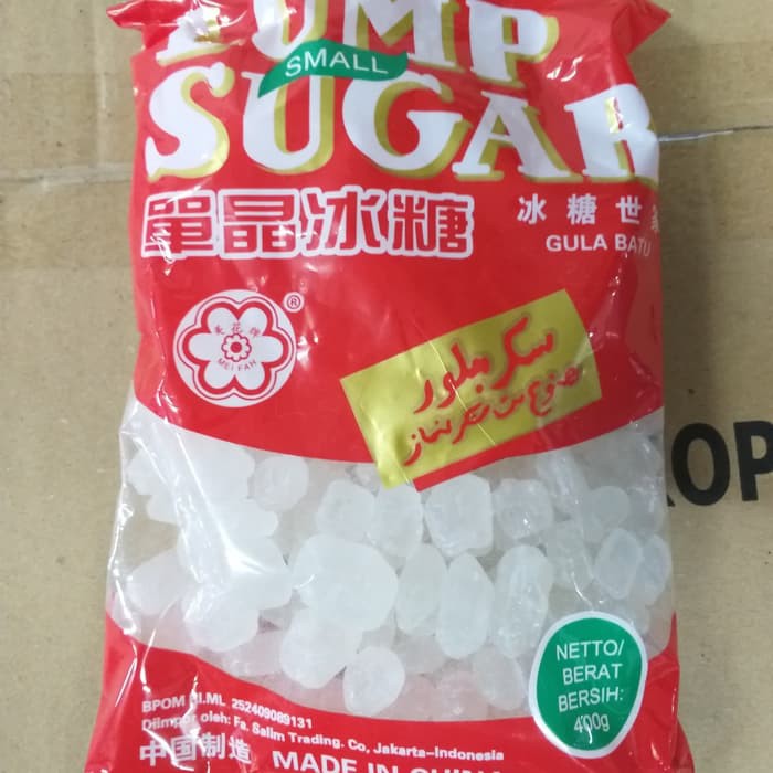 

gula batu kecil/ lump sugar 400gr sugar candy mei fah jernih