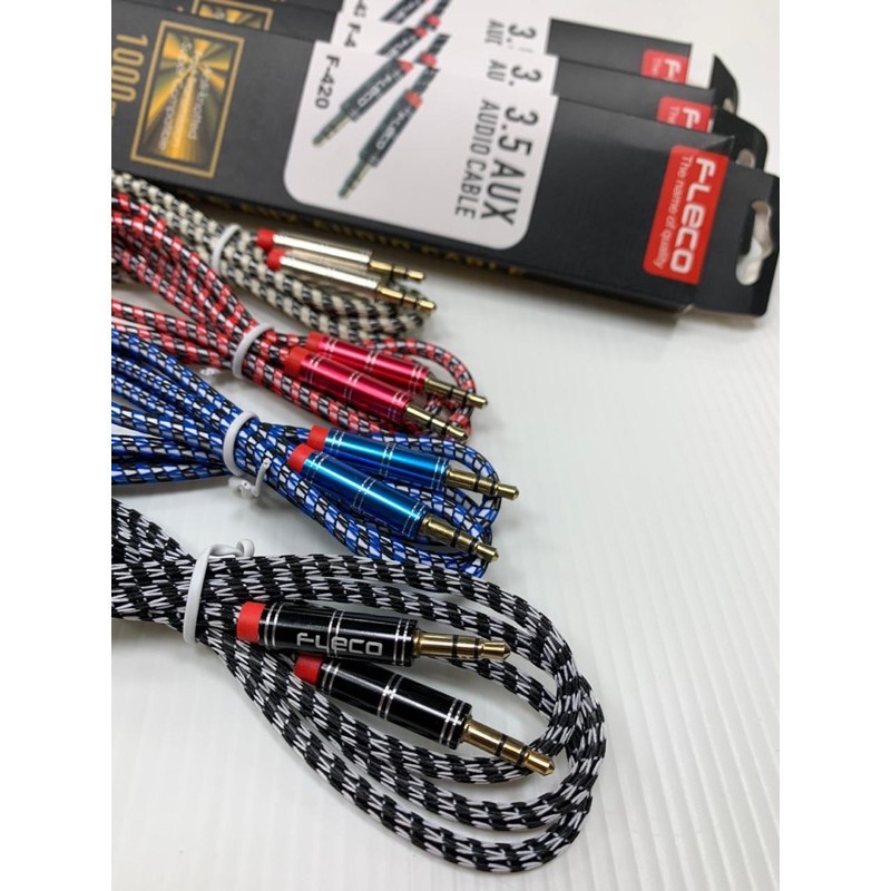 PROMO KABEL AUX FLECO F420 AUDIO 3.5MM ORIGINAL