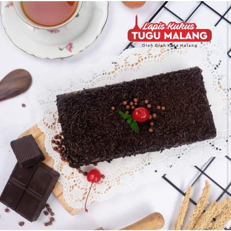 

Lapis Kukus Tugu Malang Brownis coklat