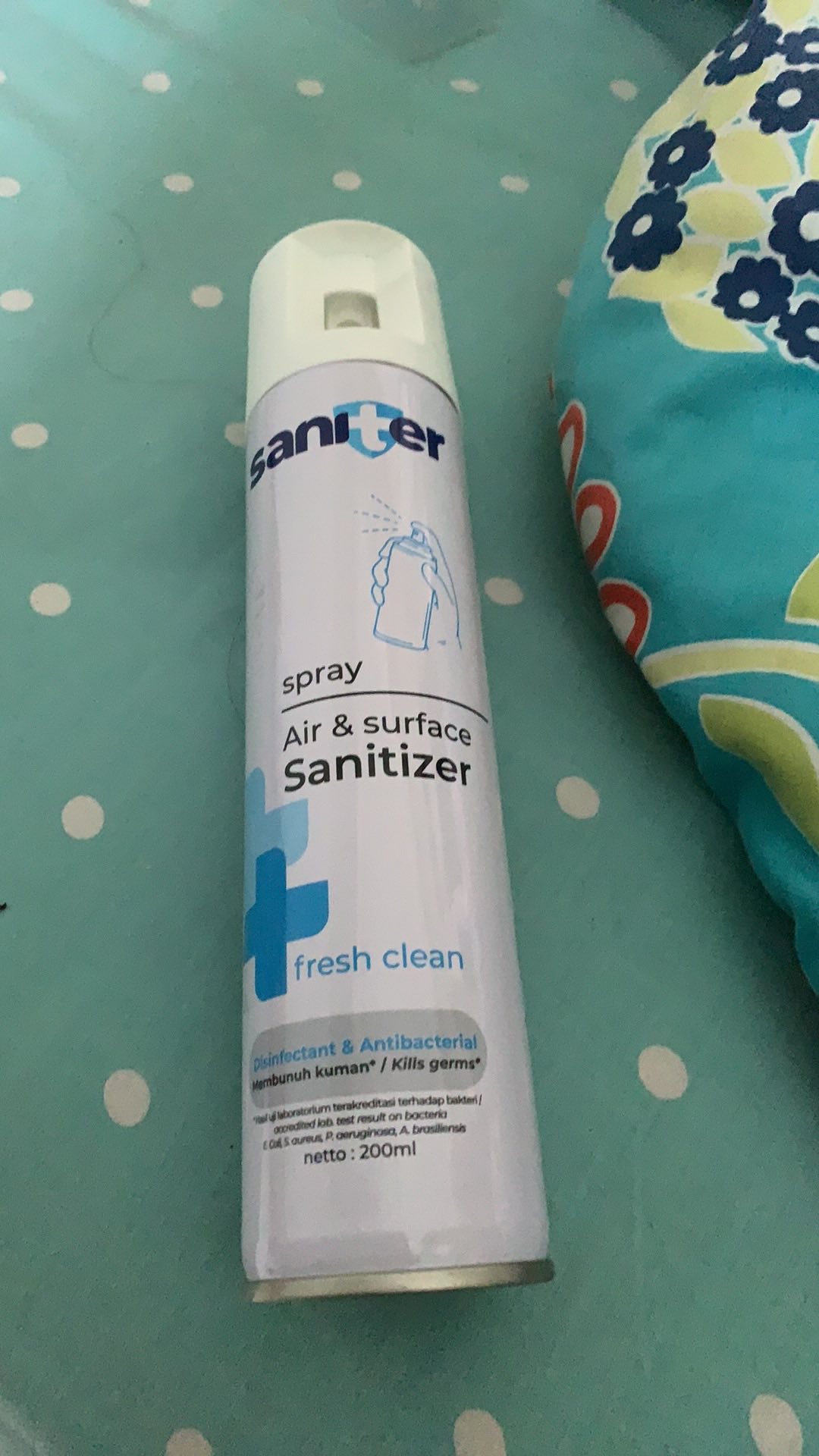 Saniter Spray Air And Surface Sanitizer Fresh Clean Disinfectant And Antibacterial