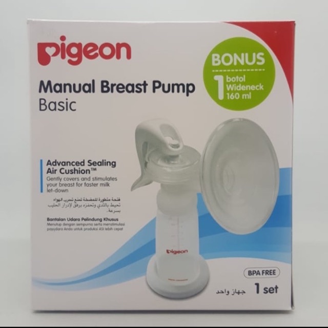 Pigeon Manual Breast Pump Basic Pompa Asi Ibu Pumping