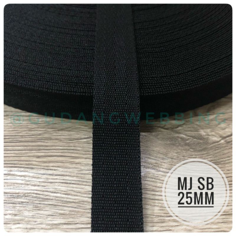 Tali Webbing 20mm / KTB / FW 002 Safetybelt 2cm hitam