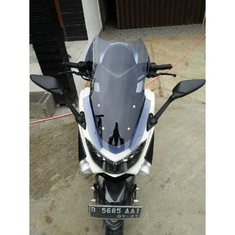 Aksesoris Variasi Windshield Visor Yamaha Nmax 155 Model Voltus