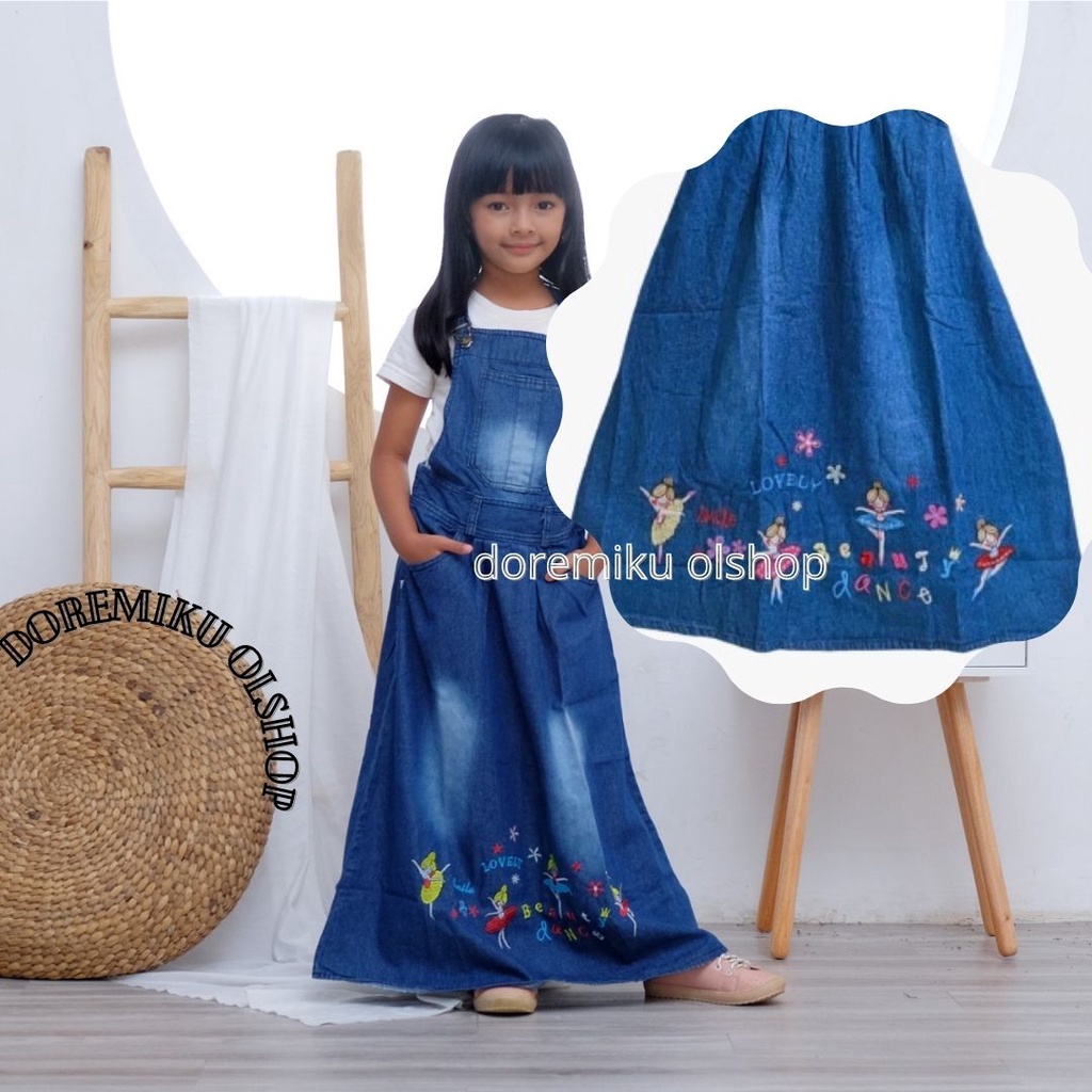 Overall rok panjang anak usia 5-12th