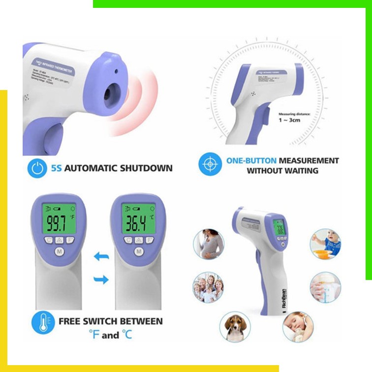 Thermometer Infrared Suhu IR Termometer Laser Termo Gun DT-8826