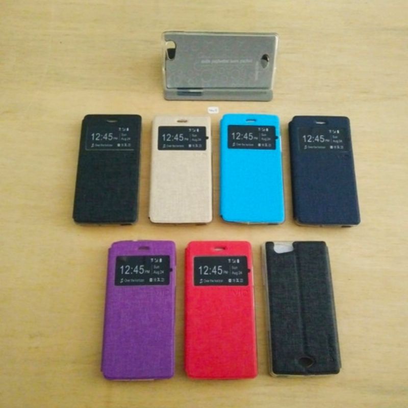 Leather Case Oppo Neo 5 Softcase Auto Fokus Kulit Oppo R1201