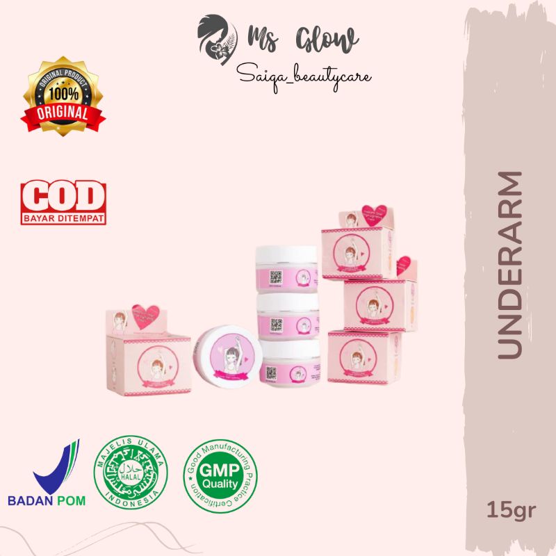 UNDERARM MS GLOW / pemutih ketiak ms glow / msglow pemutih ketiak / underarm msglow