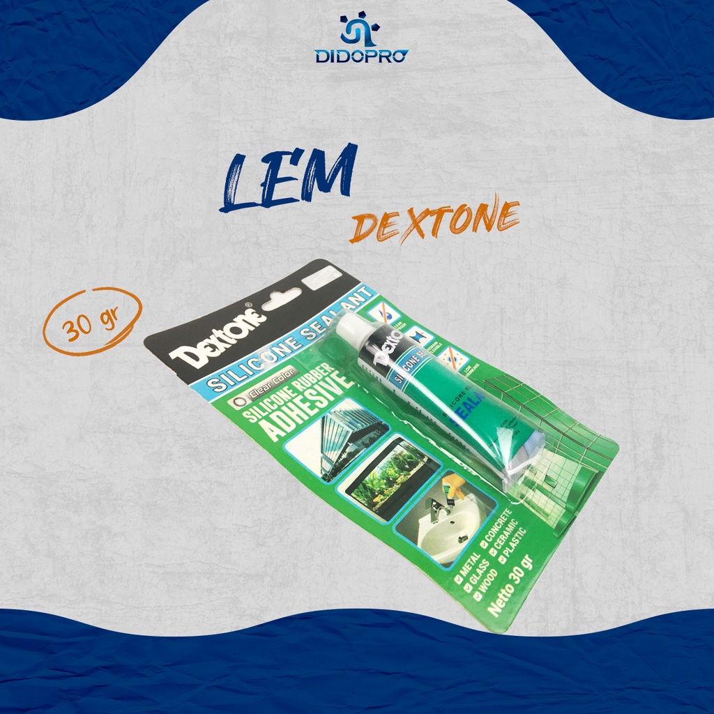 Lem Silicone / Lem Kaca / Lem Akuarium DEXTONE Kecil 35 gram