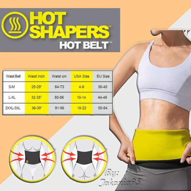 HOT SHAPER-HOT BELT / Korset Pembakar Lemak / Pakaian Pelangsing