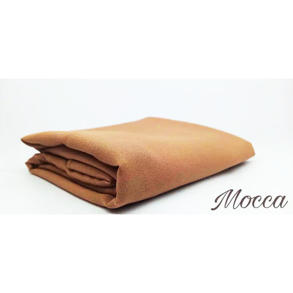 Hijab Bergo maryam Pet Diamond Stretch Nyaman-Mocca