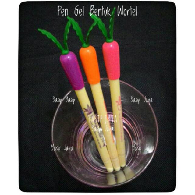 

Pen Gel Bentuk Wortel (12 pcs)