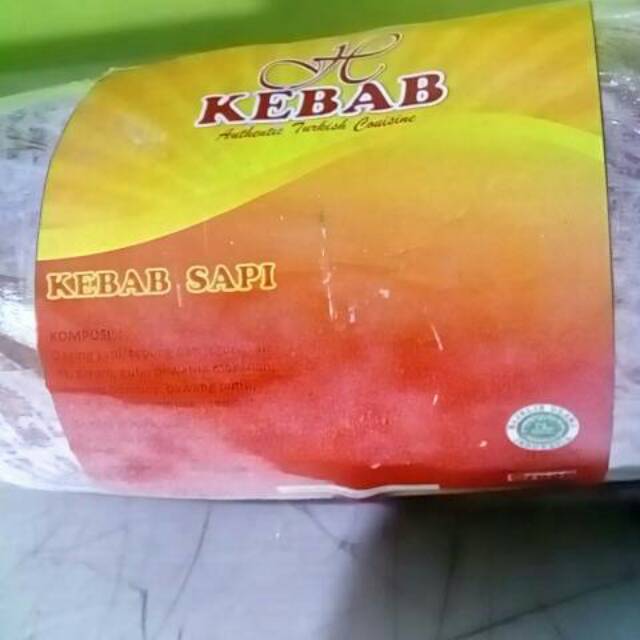 

Frozen Daging Kebab tanpa tiang 250 gram