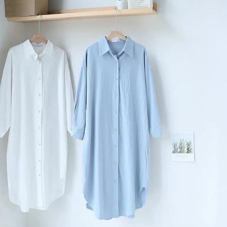 AILEN TUNIK ATASAN MUSLIM FASHION WANITA TERMURAH & TERLARIS - PUTIH TERLARIS...