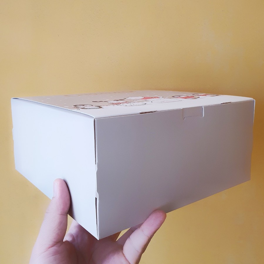 

(5pcs) dus packaging hampers chiffon natal box cheesecake christmas kotak bolu surabaya merry christmas