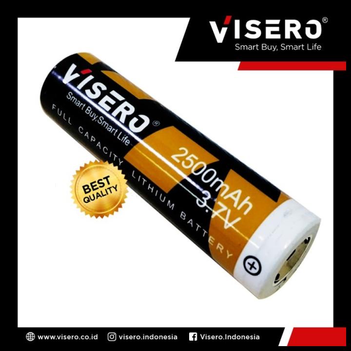 Sinte Visero Baterai Lithium 18650 1500 2000 2500 Mah Batre Charge 3.7