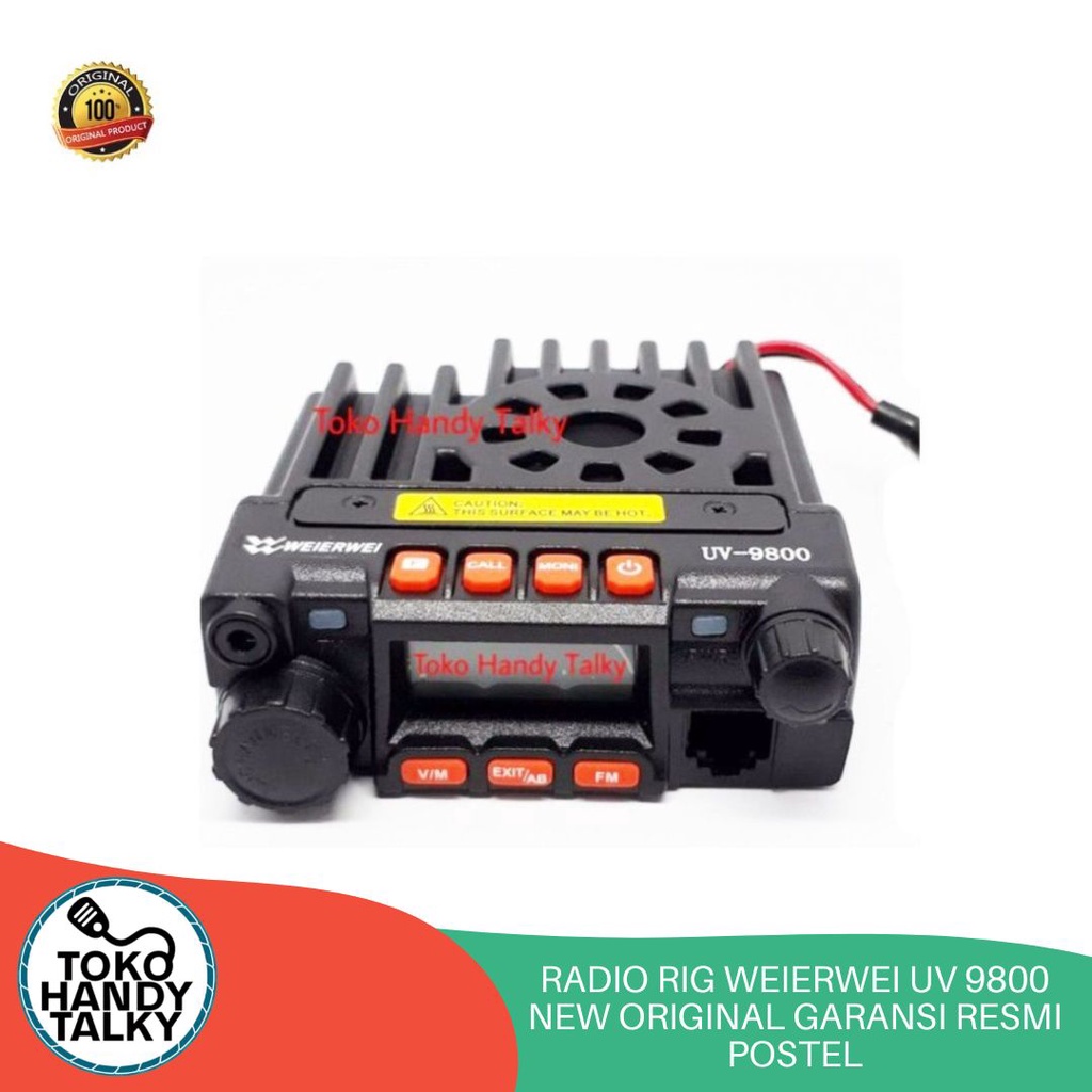 RADIO RIG WEIERWEI UV 9800 NEW ORIGINAL GARANSI RESMI POSTEL