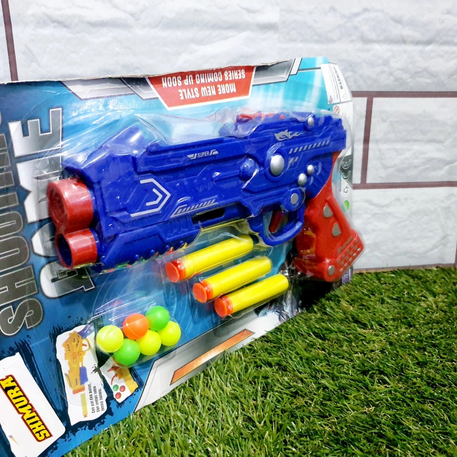 MAINAN TEMBAKAN PELURU NERF MURAH - MAINAN PELURU BUSA ANAK