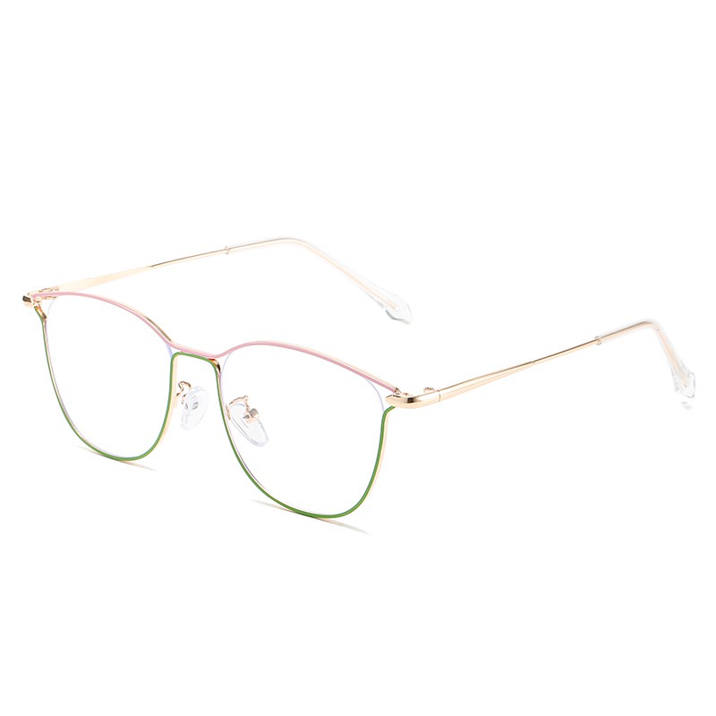 Kacamata Photocromic Anti Radiasi Wanita Fashion Gaya metal cat eye frame