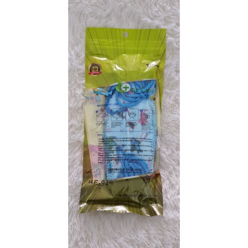 MASKER KF94 ANAK ONE CARE MOTIF KARAKTER DISPOSABLE FACE MASK ISI 10 PCS