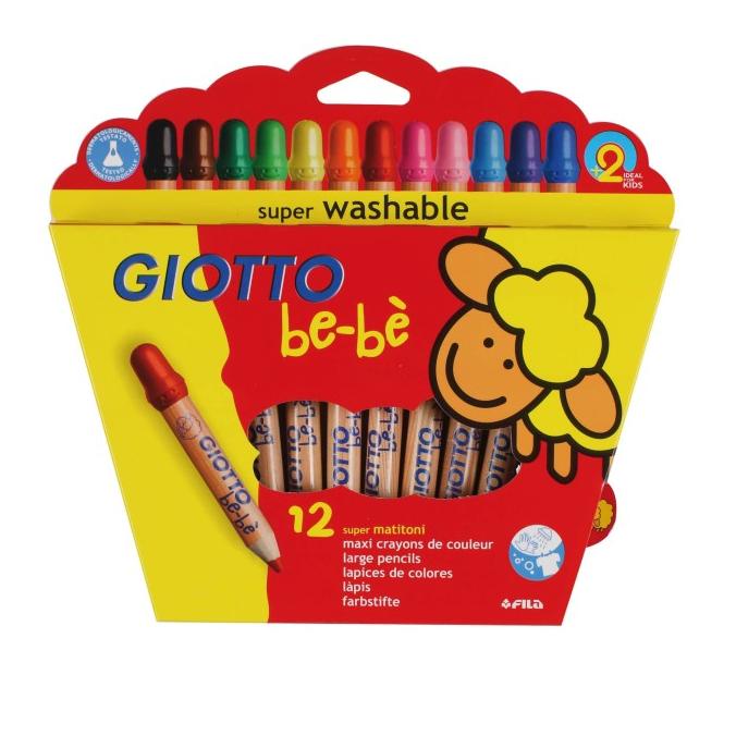 

GIOTTO BEBE SUPER LARGE PENCIL 12 COLS ---READY---