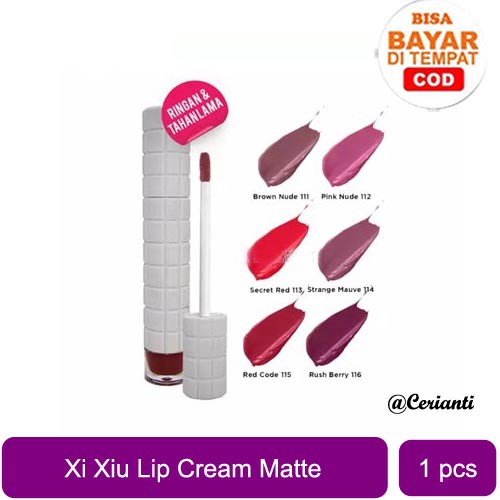 [BPOM] Xi Xiu Lip Cream Matte Halal BPOM | XIXIU Lipcream Mate