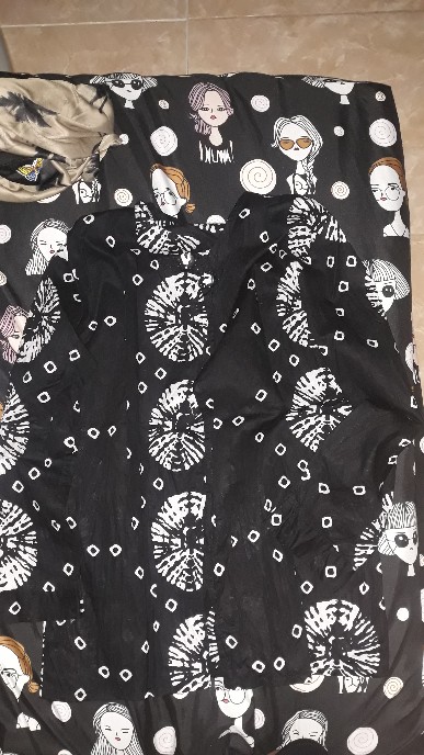 Batik Wanita Bolero Monochrome Katun Modern Hitam Putih Warna Motif Premium Monokrom Mono