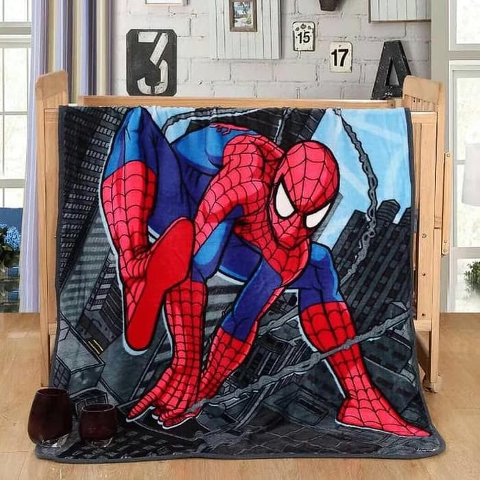 Selimut Bayi dan Anak Motif Spiderman
