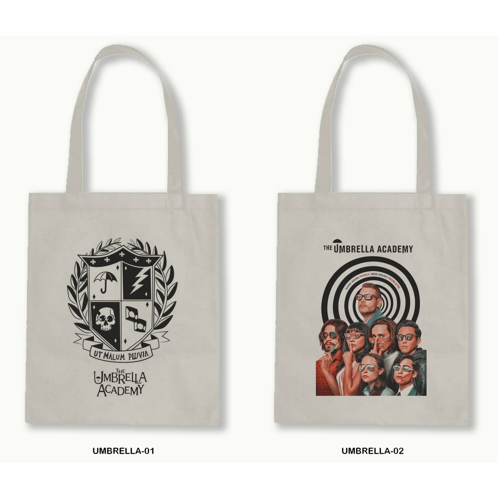 TOTE BAG BLACU 30X40 - THE UMBRELLA ACADEMY-01