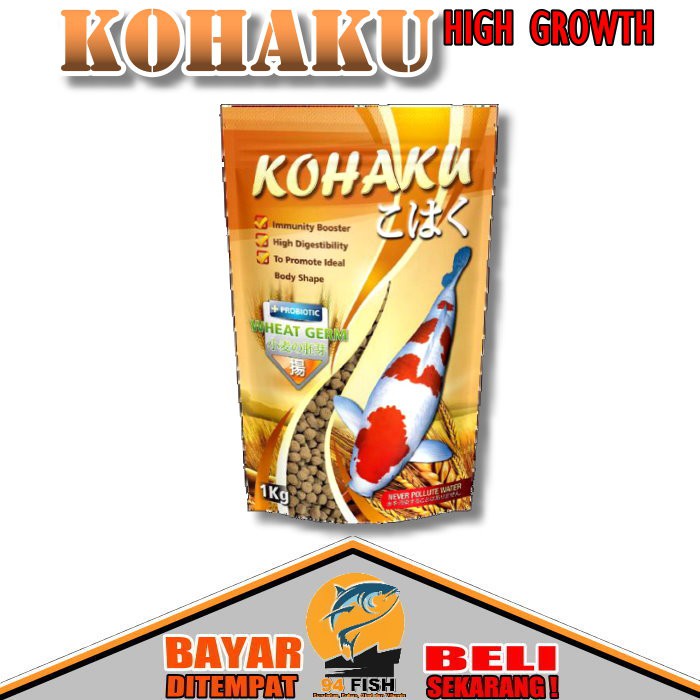 PAKAN KOI PAKAN IKAN KOI KOHAKU HIGH GROWTH L 1KG