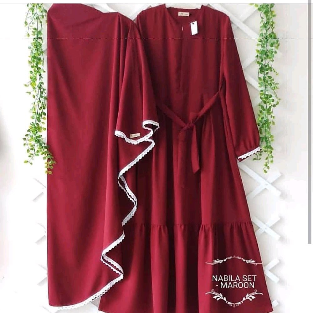 limited edition NABILA SET SYARI dress kekinian