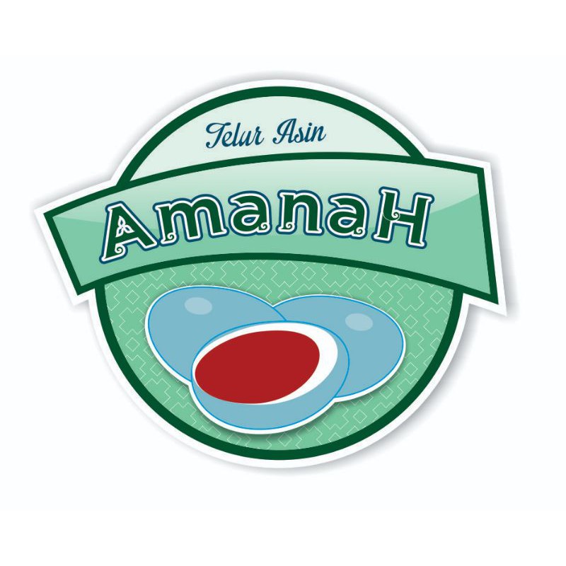 

stiker produk untuk telur asin