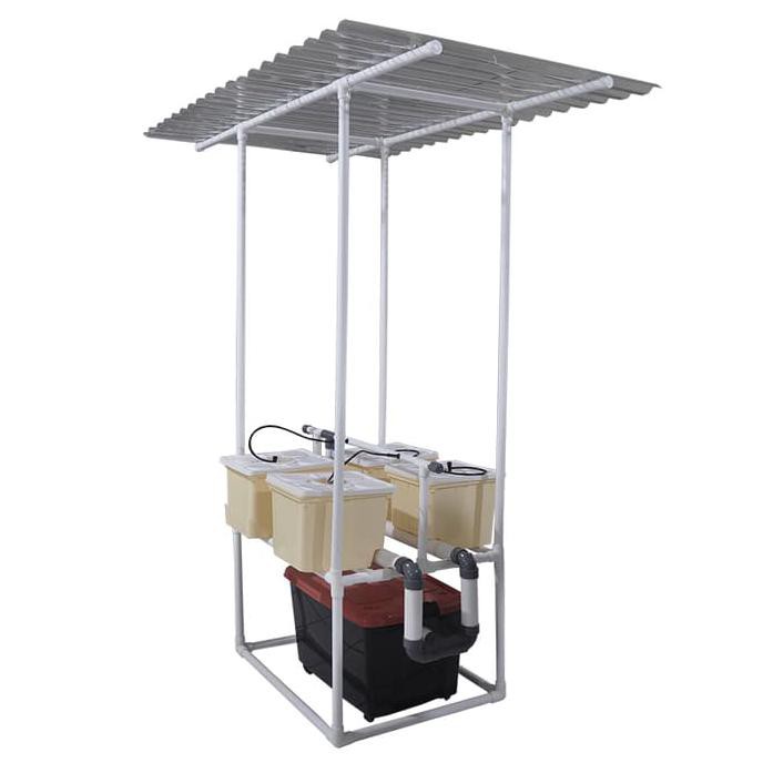 TRENDING JIRIFARM PAKET STARTERKIT DUTCH BUCKET 4 POT ATAP SOLARTUF TERPERCAYA